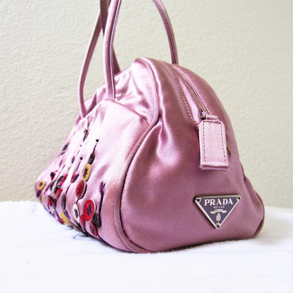 • 100% Authentic Vintage PRADA Satin Handbag • - Picture 3 of 7